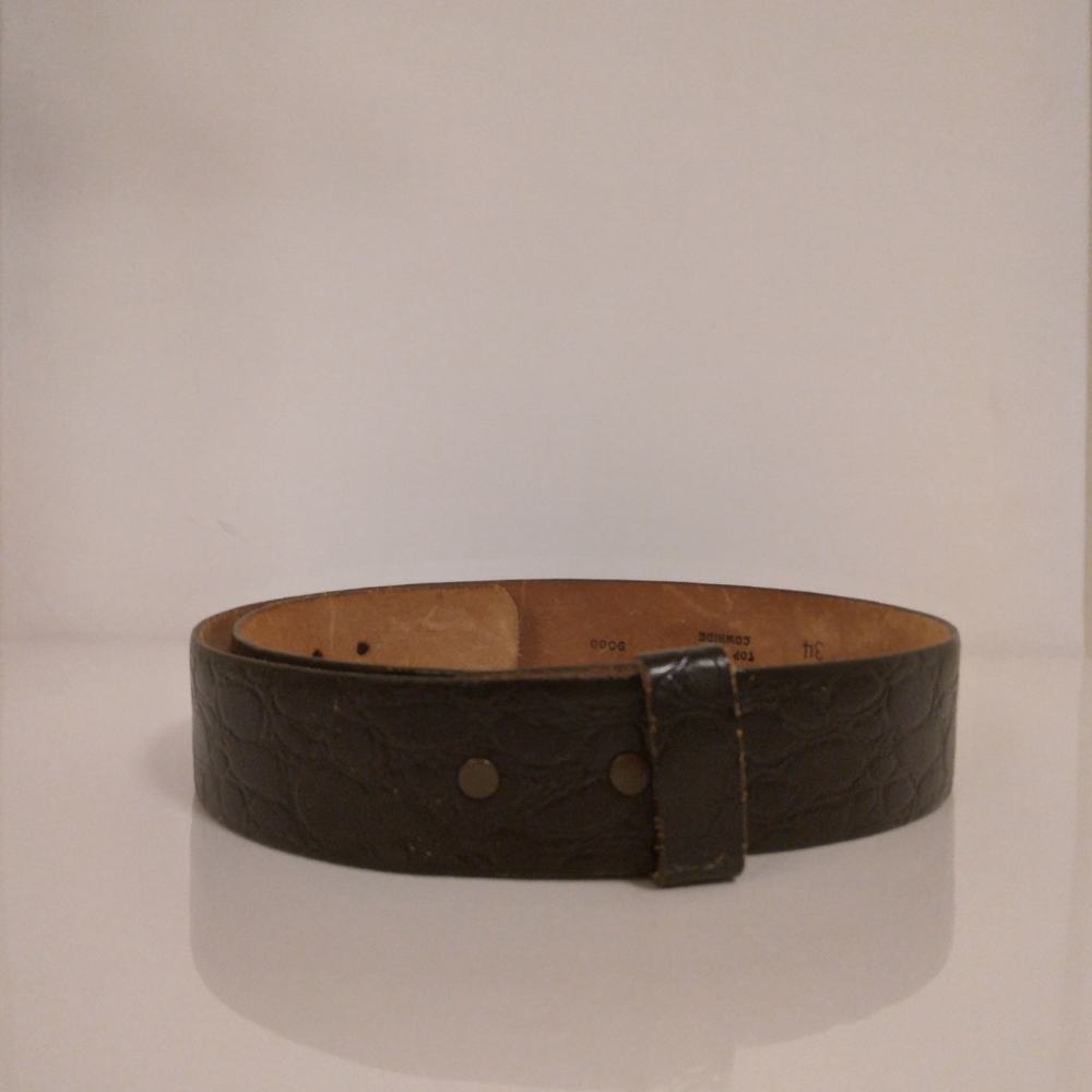 Vintage Embossed Leather Belt